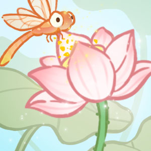 Dragonfly & Lotus